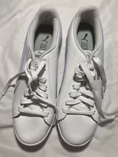 Puma Tennis’s Shoes Color White With Yellow And Purple Line Colors Size 10