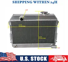 3ROWS Aluminum Radiator For 1968-1973 Datsun 510/1600/2000/521 Pickup 1.6L l4