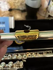 Selmer Omega SS Open Hole Gold Lip Plate Flute