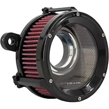 Trask Gloss Black Assault Charge High Flow Air Cleaner Kit for Harley M8 17-22 (For: Harley-Davidson)