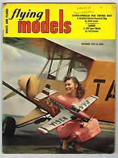 FLYING MODELS Magazine September 1958 Heath Parasol: F/F Scale rubber