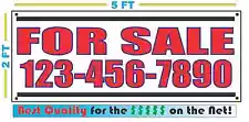 FOR SALE w/ CUSTOM PHONE All Weather Banner Sign NEW Larger Size High Quality!