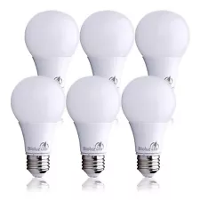 Bioluz LED 60 Watt LED Light Bulbs 4000K Cool White 9 Watts = 60W Non-Dimmabl...