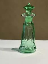 Heisey Glass #1252 Twist in Moongleam French Dressing Bottle No Reserve.