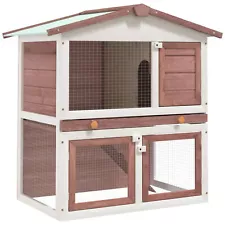 Hutch 3 Doors Brown Wood T9Y6