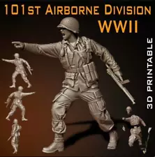 WW2 101st Airborne Division 1/35 Scale Resin Figures Model Kits