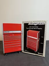 Snap-on Tools Diecast Mini Coin Bank KR637 KR657B 1/8 Scale Red Tool Box NIB