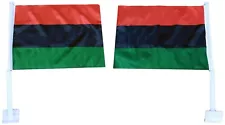 12 Pack African-American 12"x18" Double Sided Polyester Car Vehicle Flag