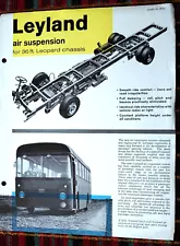 LEYLAND AIR SUSPENSION FOR 36ft. LEOPARD CHASSIS BUS COACH SALES BROCHURE 1965