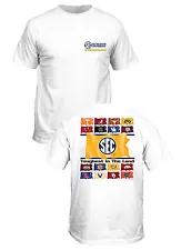 SEC Men’s Conference Flag White Short Sleeve T Shirt