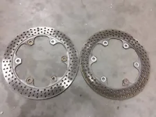 87 1987 HONDA CBR 600 F HURRICANE FRONT ROTORS RIGHT LEFT OEM SET PAIR