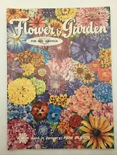 1961 January Flower & Garden Magazine Watercolor Seeds Roses Vegetables Fruits