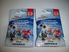 Lot of 2 DISNEY INFINITY Power Disc Packs 2.0 Disney Originals Sealed Unopened