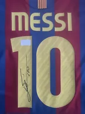 LIONEL MESSI PERSONALLY HAND SIGNED 2010/11 BARCELONA JERSEY (ICONS COA)