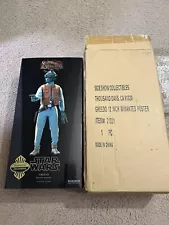 Sideshow Exclusive Star Wars GREEDO w/Wanted Poster 1/6 Figure Brand New 1/400