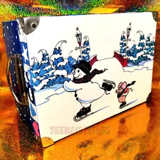 SNOWDEN SNOWMAN 13" STORAGE BOX trunk Dayton-Hudson vintage Target Christmas 90s