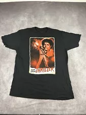 Michael Jackson Thriller Graphic T-shirt Men XL Black Short Sleeve Music