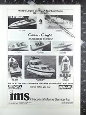 1983 AD for IMS, Chris Craft 260SL 390X Stinger 230SL 311VF Scorpion power boat