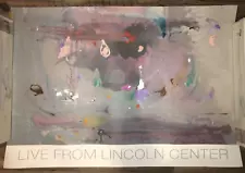 Helen Frankenthaler ‘82 Grey Fireworks Silkscreen Art Poster 2000 Lincoln Center