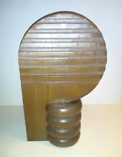 Diego Olivero For West Elm Meso Walnut Wood Art Sculpture 13 1/2" Honduras