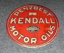 Kendall Motor Oil Logo Garage Replica Metal Tin Sign Man Cave 7.75”