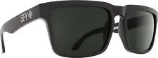 Spy+ - Helm Square Sunglasses, Black HD+ Happy Gray Green