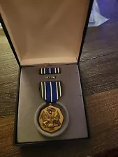 military achievement medal with box