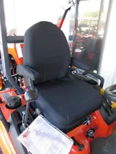 2008 and up Kubota series tractor seat covers in Black Waterproof Endura. TSKU06