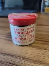 Vintage Original Shopsmith Mark V VII 1 ¼" Saw Arbor Item # 505511 Unopened