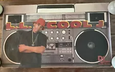 Vintage Original 80s Hip Hop LL Cool J Def Jam Recordings Music Poster 1985 CBS