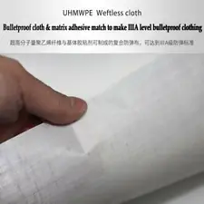 UHMWPE fabric Bullet explosion proof antistab cloth for make Body armor armet