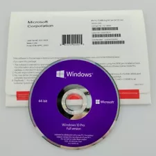 Microsoft Windows 10 Pro Professional Full Version DVD With Product Key Sealed