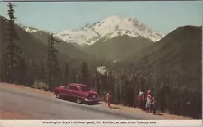 1950s Not for Sale Postcard Washington Mt. Rainier Yakima Side UNP 8102.1