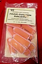 Vintage NEW Pink Foam Hair Rollers 7/8" Tip Top