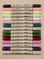 Copic Ciao Markers Dual Tip Lightly Used Set Of 15 Premium Art Markers