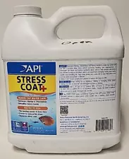 API Stress Coat 64oz Protects Fish Makes Tap Water Safe for Marine & Freshwater