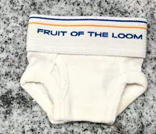 Vintage Fruit of the Loom 4" Mini Underwear from Rolling Stones Magazine Ad