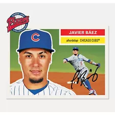 2021 TOPPS TBT 1956 TOPPS BASEBALL SET 5 CARD CHICAGO CUBS JAVIER BAEZ #13