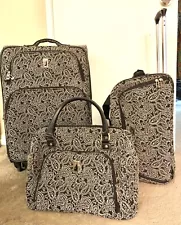 3 Piece London Fog for Macy’s Luggage Set Large Spinner Cabin Bag