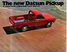 1973 Datsun Pick Up Truck original sales catalog - all models - extremely rare