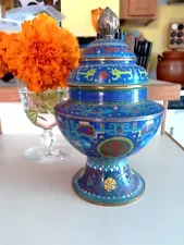 CLOISONNE 3 TIER URN