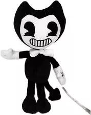 BENDY AND THE INK MACHINE 9" Bendy REAL WORLD Black & White Plush 2024 READ!!