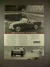 1965 Austin Healey Sprite Car Ad - You'll be Tempted!!