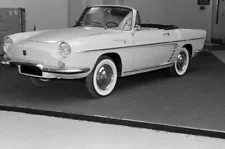 Renault Dauphine Caravelle Motor Show 1959 Car Old Photo