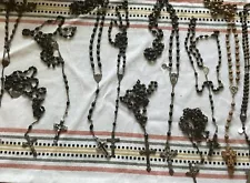 Lot Of 12 Vintage Rosary’s Very Early For Collectors France Italy