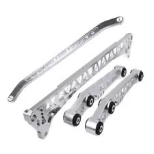 Billet Rear Lower Control Arm+ Subframe Brace LCA for Honda Civic 88-95 EG SL