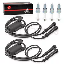 2x Ignition Coil & spark plug Pack For HONDA Magna 700 VF700C 1984 1985 1986 NEW (For: 1986 Honda Magna 700)