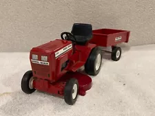 Wheel Horse C-161 garden tractor with tow behind lawn cart