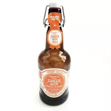 Trader Joe's Empty Pumpkin Pie Spiced Ginger Brew Amber Glass Bottle 750 mL