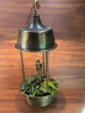 Vtg. Johnson Hanging Rain Oil Lamp With Greek Goddess Venus & NEW WIRING! TESTED